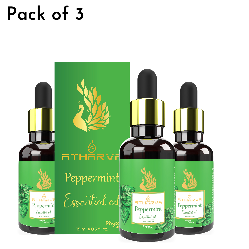 Atharva Peppermint Essential Oil (15ml) Pack Of 3